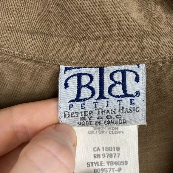 Better Than Basic Brown Button Up Blazer PS - Picture 6 of 9